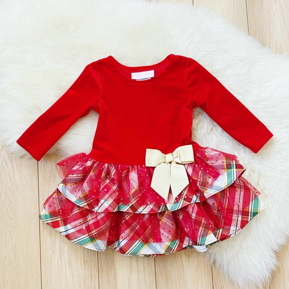 Christmas dress for baby girls, size 12M